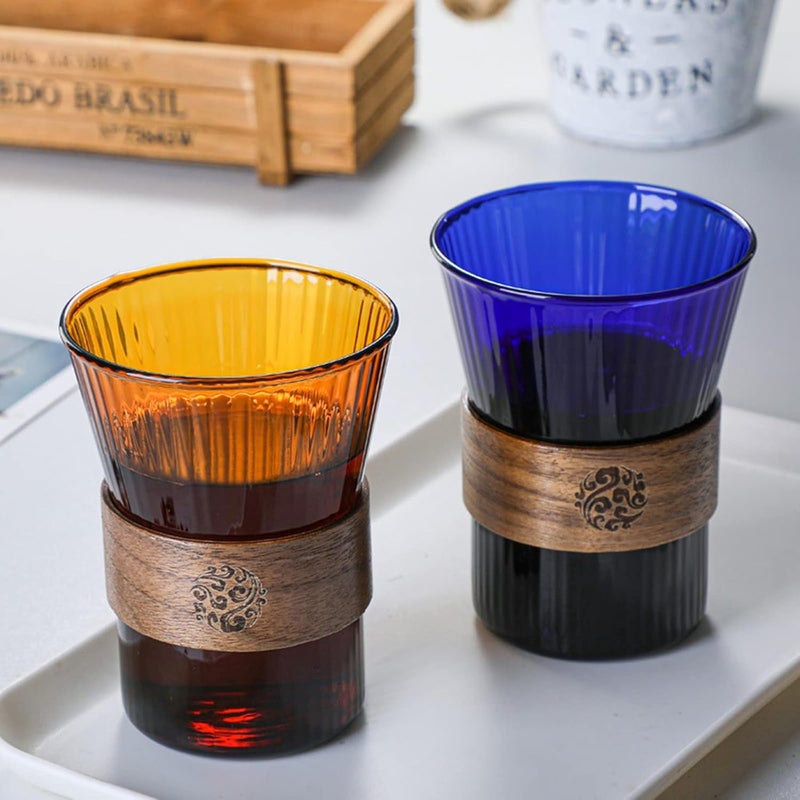 ويوبلز مشروبات البار، أكواب قهوة مثلجة، أكواب زجاجية شفافة، أكواب قهوة زجاجية عمودية - Image 4