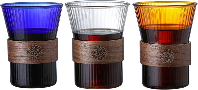 ويوبلز مشروبات البار، أكواب قهوة مثلجة، أكواب زجاجية شفافة، أكواب قهوة زجاجية عمودية - Image 3