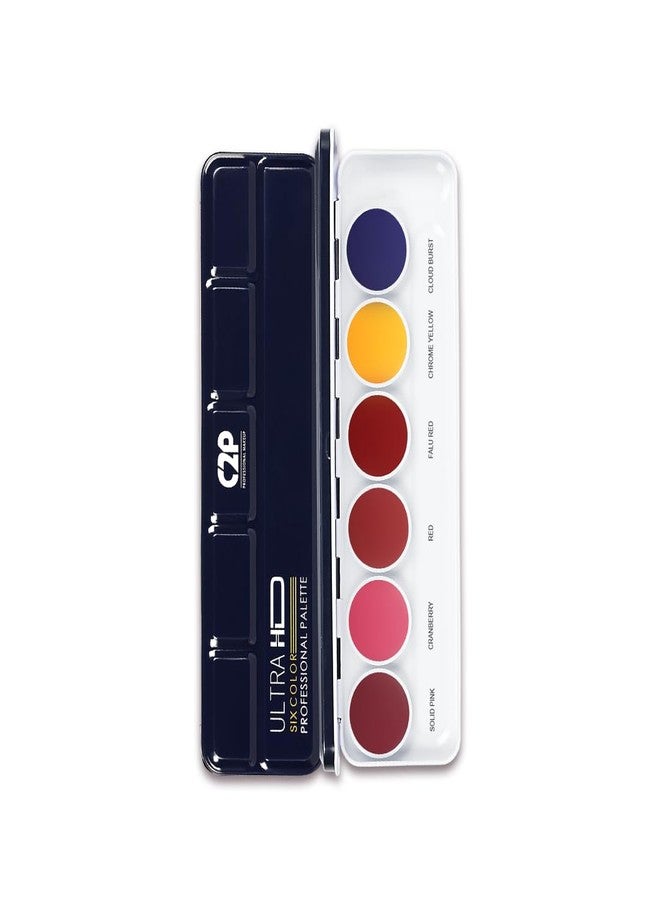 C2P PROFESSIONAL MAKEUP C2P Pro Pop Lip Shade 6 in 1 Lipstick Palette for Women - Waterproof, Long-Lasting, Smudge-Proof, Highly Pigmented Lip Pallete for All-Day Wear (Sunset Hues, 21g) - Image 1