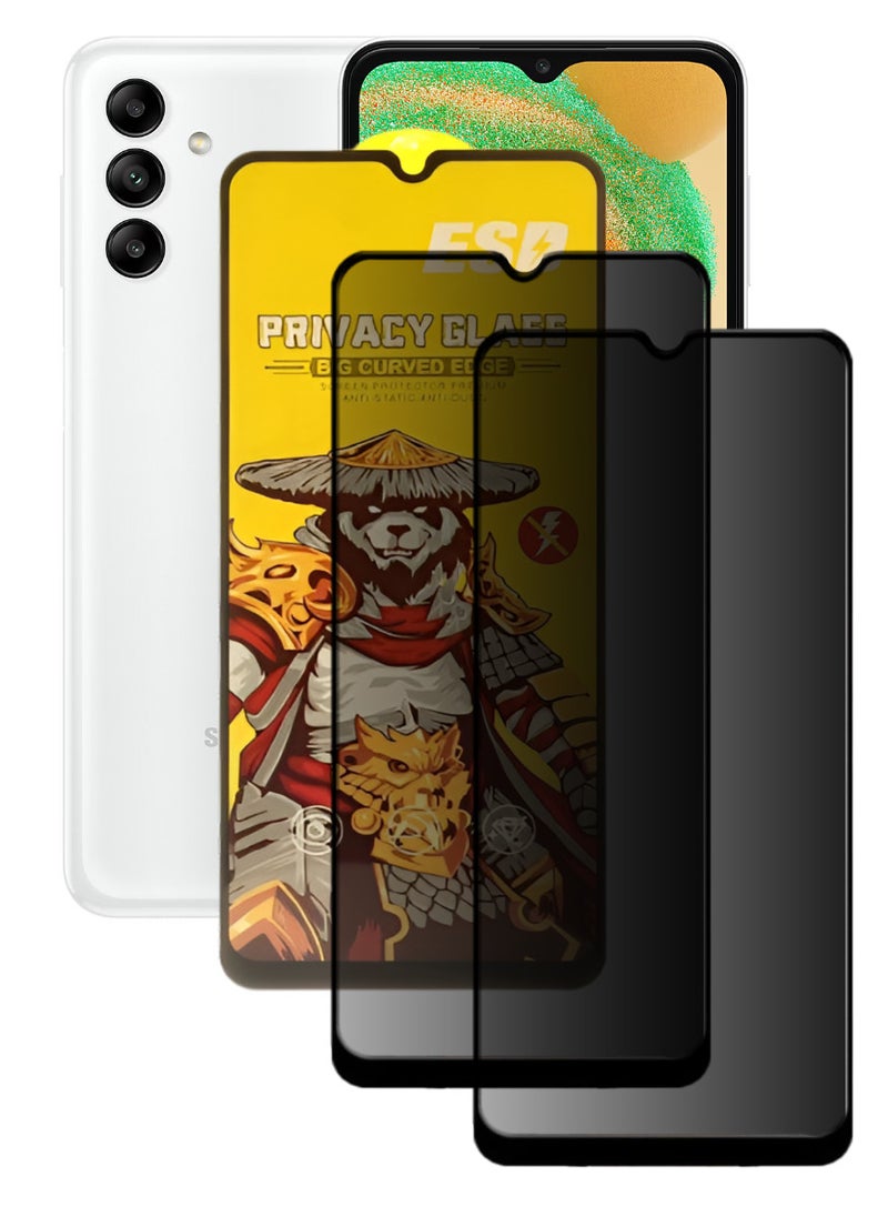 ESD 2 Pieces Tempered Dustproof Privacy Glass Screen Protector Compatible For Samsung Galaxy A04s - Image 1