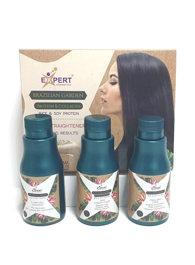 EXPERT BRAZILIAN GARDEN HAIR STRAIGHTENING WITH PROTEIN & COLLAGEN - Image 2