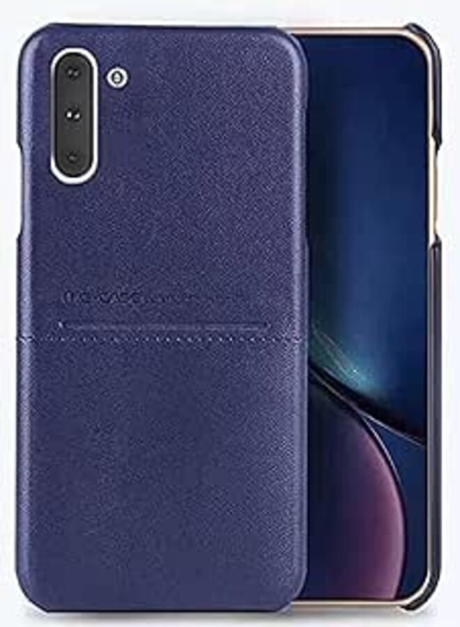 G-CASE كفر سامسونج نوت 10 جي-كيس كارد كول جلد مع فتحة للبطاقات - ازرق