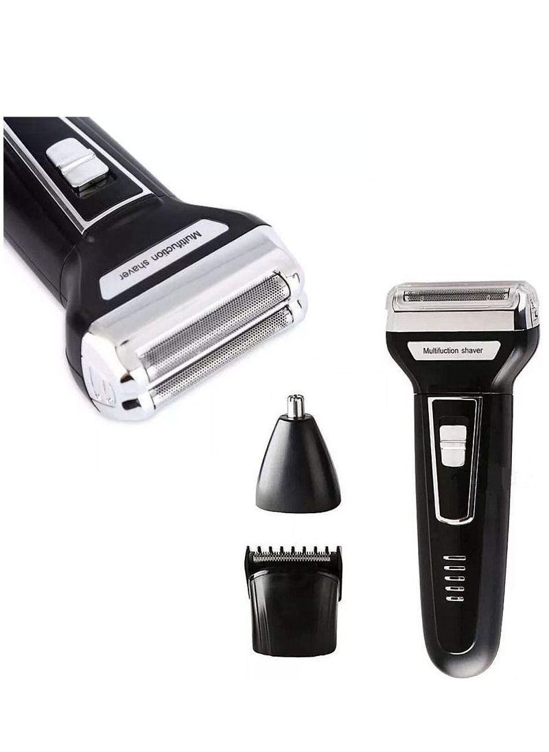 Generic 3 in 1 Electric Razor Men Beard Trimmer Rechargeable Waterproof Shaver Professional Cordless Hair Clippers Nose Hair Trimmer Grooming Set  - Image 3