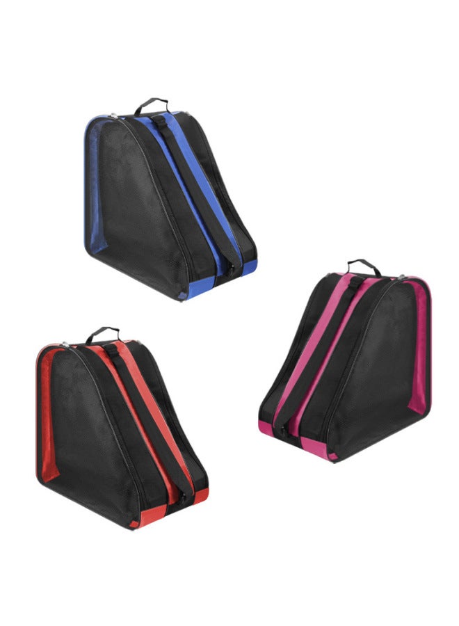 Generic Private Skating Roller Skate Bag Large Capacity Children's Roller Skates Thickened Single Double Shoulder Storage Backpack-Color:Black-Capacity:20-35L  - Image 3