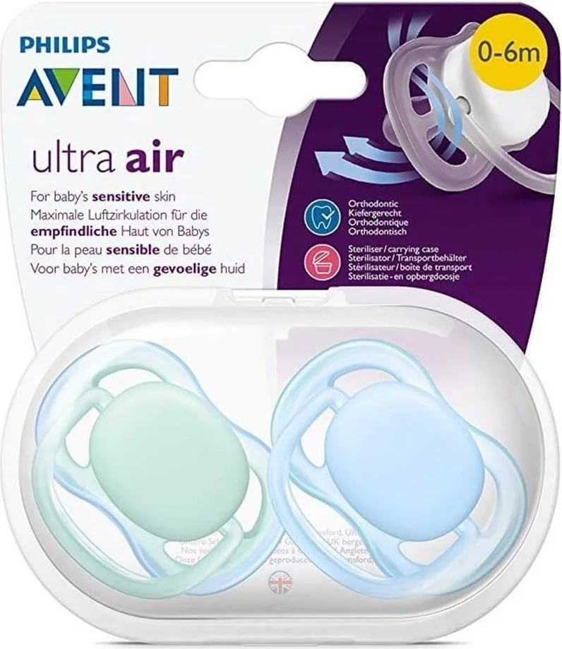 Trendgeldi Philips Avent Ultra Air Pacifier 0-6 Months Male 2-Pack
