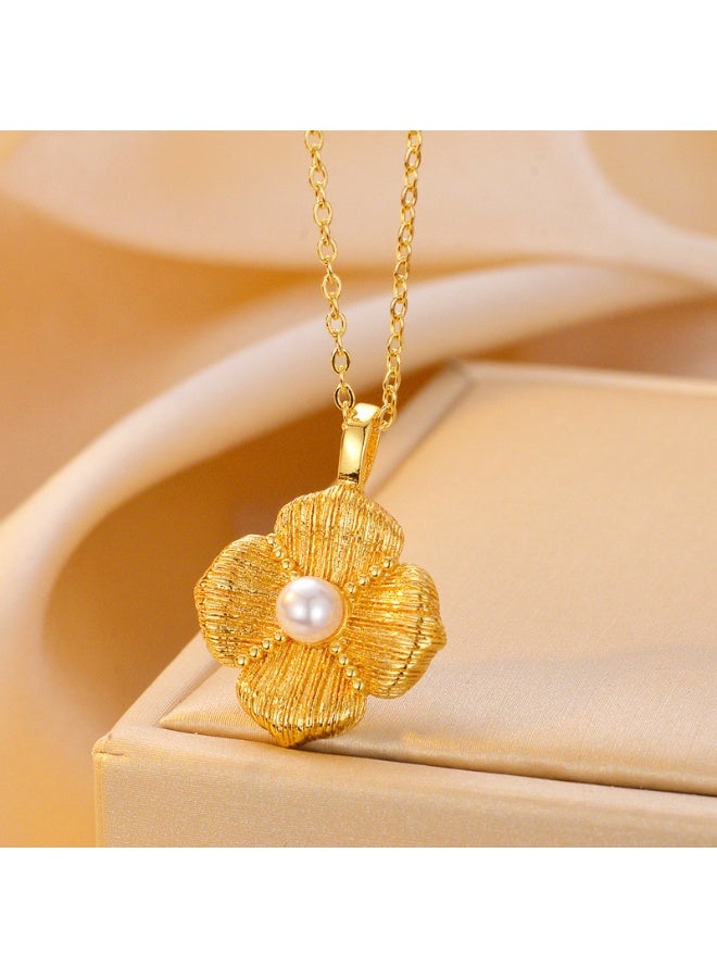 KUYING Fashionable Retro Light Luxury Personalized Necklace 