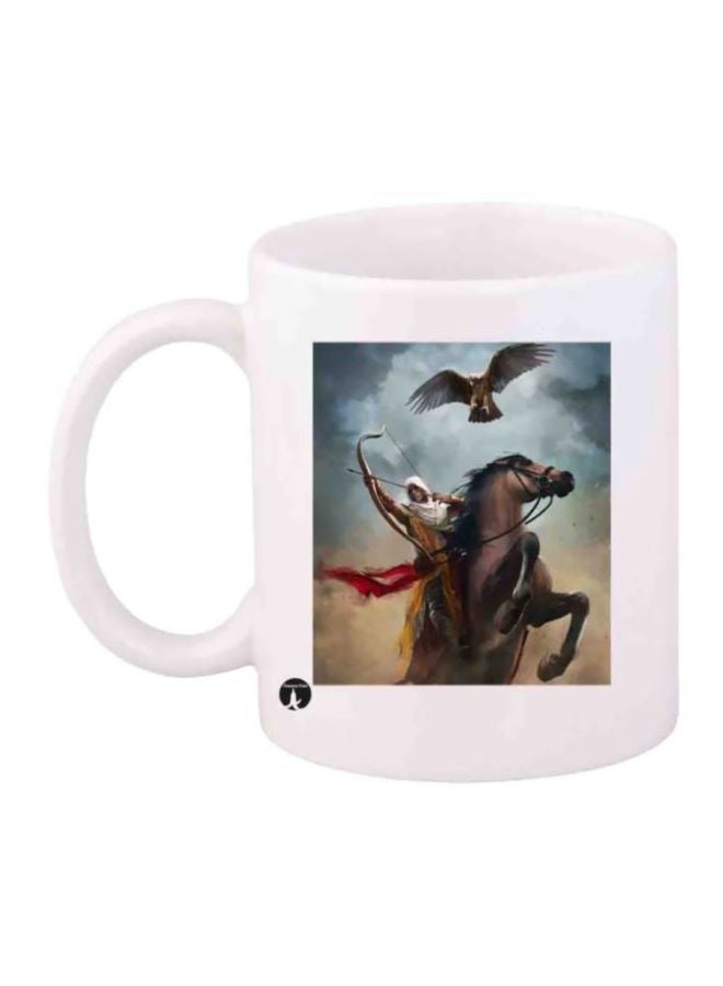 RYN Printed Assassin's Creed Coffee Mug White/Brown/Grey