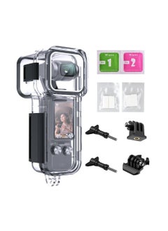 KASTWAVE Waterproof Housing Case for DJI Osmo Pocket 3, Touchscreen Underwater Diving Protective Shell Waterproof up to 50m/164/ft with Helmet Bracket & 1/4 Bracket Accessories  - Image 1