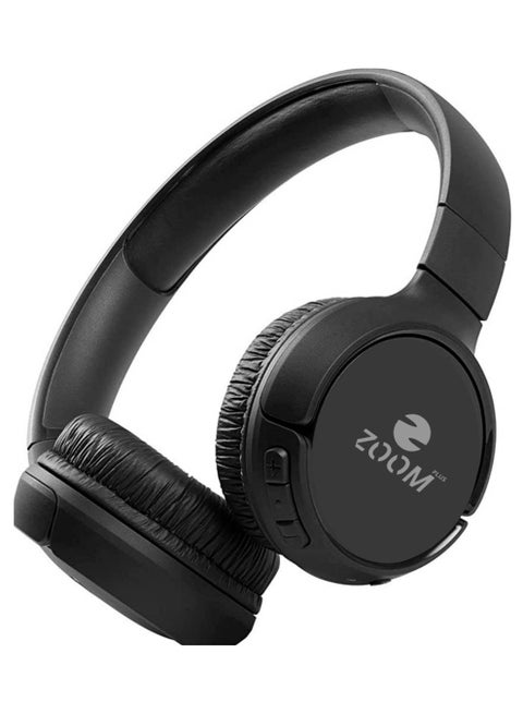 PL10 Bluetooth Headphones, Wireless On-Ear - Foldable Black Headsets