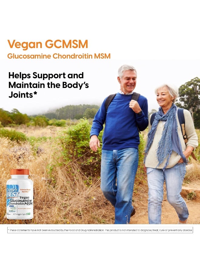 Doctor's BEST Doctor's Best Vegan Glucosamine Chondroitin MSM, Joint Health, Hair, Skin & Nails, Capsule,120 count  - Image 5
