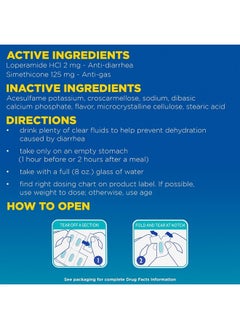 IMODIUM Multi-Symptom Relief Caplets with Loperamide Hydrochloride and Simethicone, Anti-Diarrheal Medicine for Treatment of Diarrhea, Gas, Bloating, Cramps And Pressure, 24 ct  - Image 5