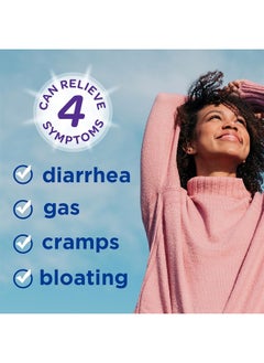 IMODIUM Multi-Symptom Relief Caplets with Loperamide Hydrochloride and Simethicone, Anti-Diarrheal Medicine for Treatment of Diarrhea, Gas, Bloating, Cramps And Pressure, 24 ct  - Image 4