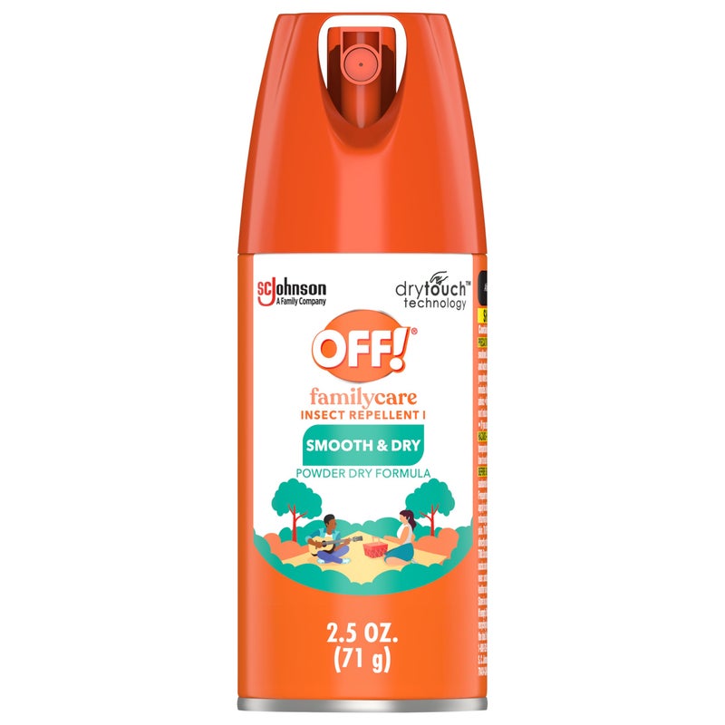 OFF Family Care Insect Mosquito Repellent I Smooth Dry Bug Spray for the Beach Backyard Picnics and More 25 oz Pack of 12