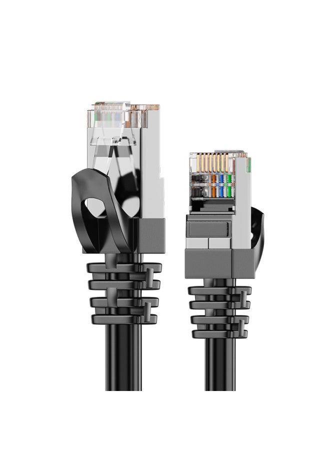Generic CAT Category 6 High-speed Network Cable Category 6 Gigabit Finished Jumper Router Computer Plug-in Oxygen-free Copper Twisted Pair Wholesale-Color:six Types Of Black-Line Length:3 M  - Image 1