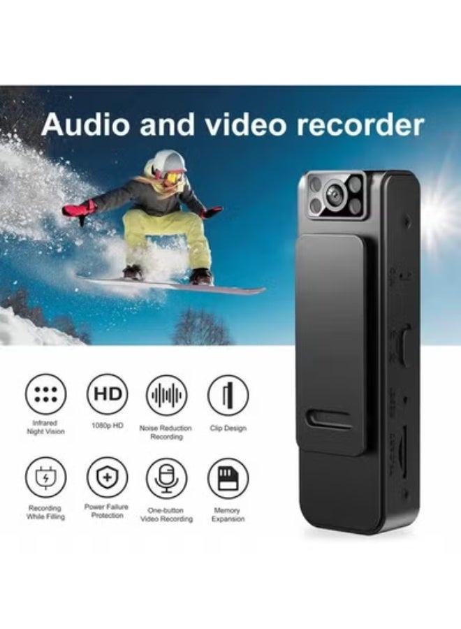 JAJEEK Mini Body Camera 1080P HD, Lightweight Wearable Security Camera, Portable Spy & Nanny Cam with Motion Detection, Night Vision, Loop Recording, Ideal for Home, Office, Travel & Outdoor Monitoring - Image 4