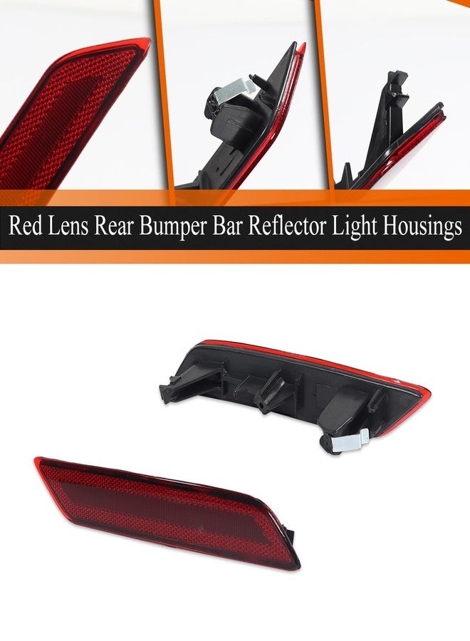 ADIIL 2X Smoked Lens Rear Bumper Bar Reflector Lights Compatible with 2013-2015 Honda Civic Sedan - Image 3
