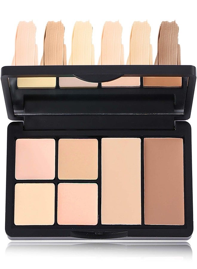 DuoZeng Color Correcting Concealer & Contour Palette - Long-Lasting Makeup Cream Contouring Foundation Highlighting Corrector for Dark Circles & Blemishes (#02) - Image 1