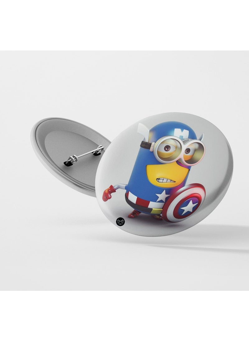Reeman Design Brooch with Minions design print 