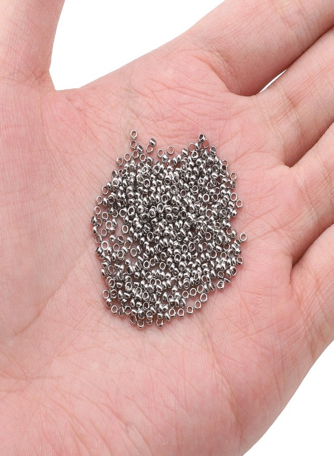 DADIFEN 304 Stainless Steel Round Crimp Beads 2.0mm 500pcs for Jewelry DIY Making and Repairing - Image 4