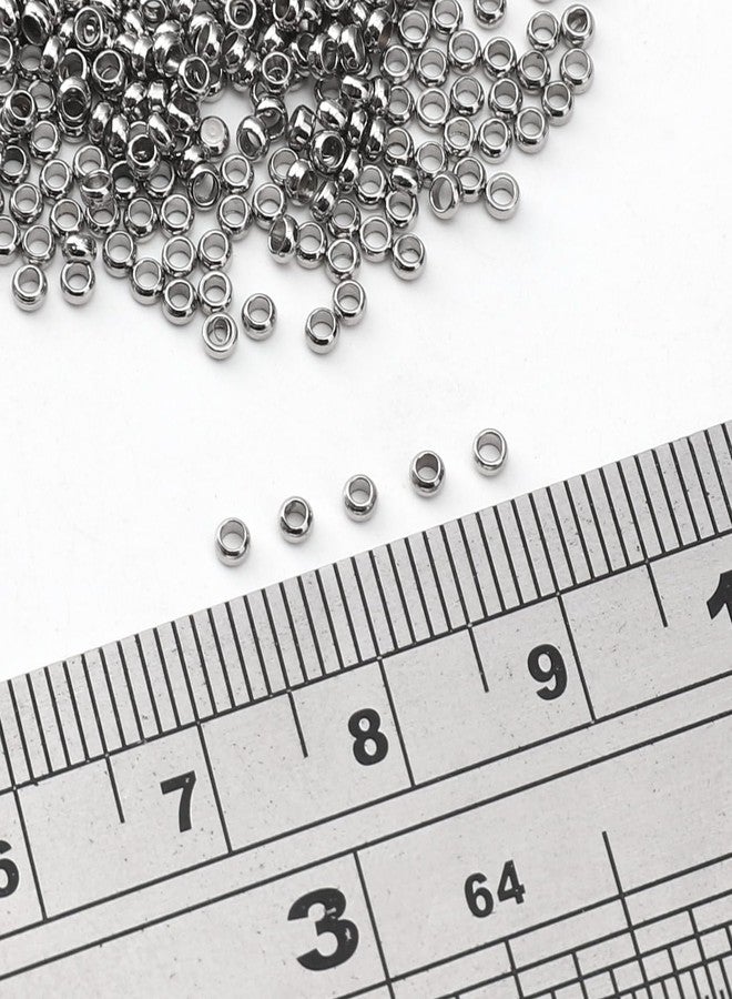 DADIFEN 304 Stainless Steel Round Crimp Beads 2.0mm 500pcs for Jewelry DIY Making and Repairing - Image 3