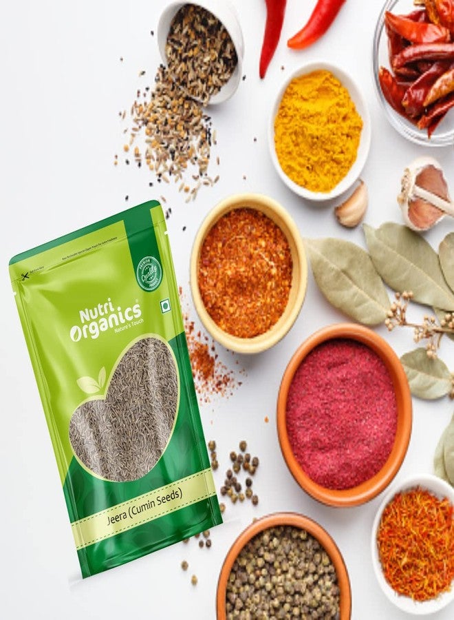 NutriOrganics Premium Whole Spices Cumin Seeds - 200gm | Jeera Whole | Jira | Resealable Ziplock Pouch - Image 2