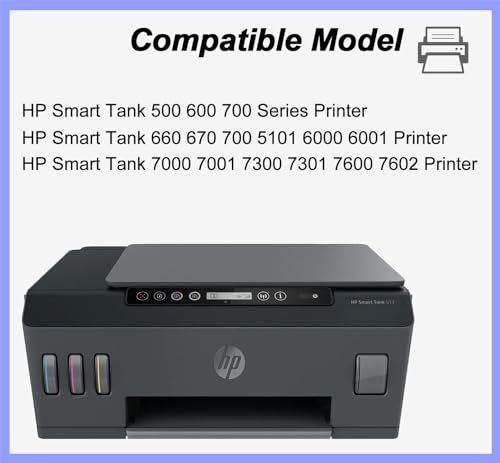 YOUTOP Printehead X4E75A 3YP17A Print Head Use for HP Smart Tank 660 670 700 6000 6001 7000 7001 7300 7301 7600 7602 Printer Smart Tank 500 600 700 Series Printer - Image 4