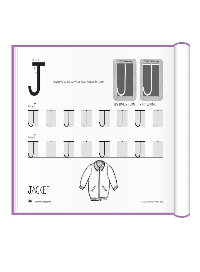 Learning Without Tears, Kick Start Kindergarten, Age 4+, Pre-K and TK, Student Workbook, Handwriting Practice, Writing Book, School & Home, Language Arts, Tutoring - Image 4