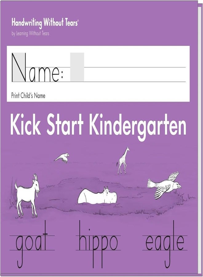 Learning Without Tears, Kick Start Kindergarten, Age 4+, Pre-K and TK, Student Workbook, Handwriting Practice, Writing Book, School & Home, Language Arts, Tutoring - Image 1