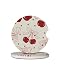 KWSAAHU Car Cup Holder Coasters 2 Pcs Ceramic Coasters with Cork Back and Finger Slot AntiSlip Shock Absorbing Women and Men Universal Car Accessories Vintage Cherry - Image 2
