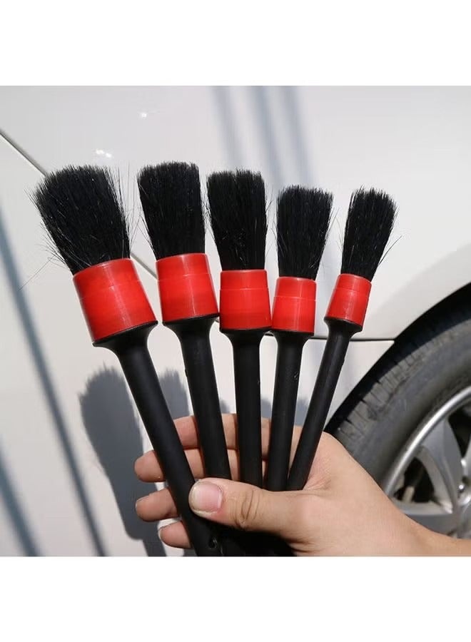 5-Piece Car Cleaning Brush Set Vehicle Vehicle for Wheel Detail Clean Brush - Image 4