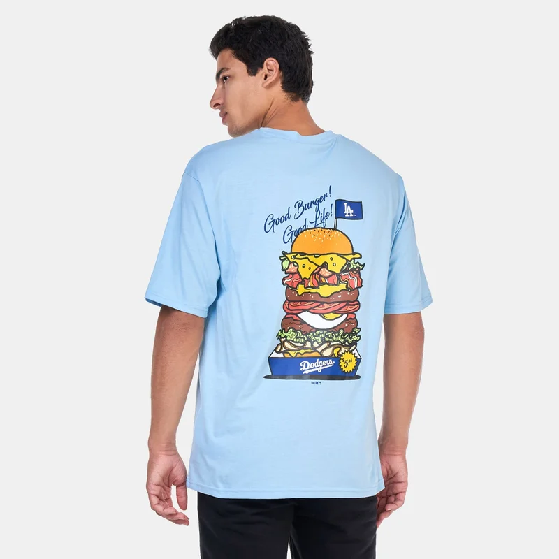 NEW ERA Men's MLB Los Angeles Dodgers Burger Graphic T-Shirt