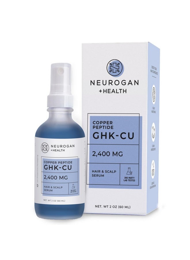 Neurogan - Neurogan Health GHK-Cu Peptide Serum | 4% Copper Peptide for Hair, Scalp and Dry Hair Care | 2400mg, Made in USA - Image 1