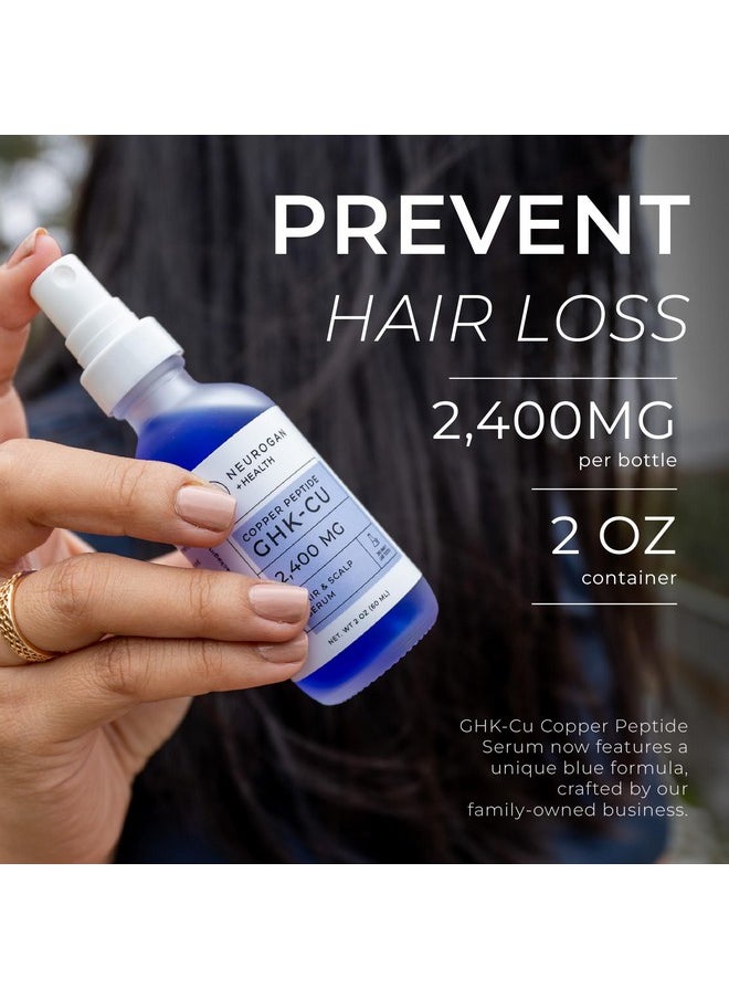 Neurogan - Neurogan Health GHK-Cu Peptide Serum | 4% Copper Peptide for Hair, Scalp and Dry Hair Care | 2400mg, Made in USA - Image 1