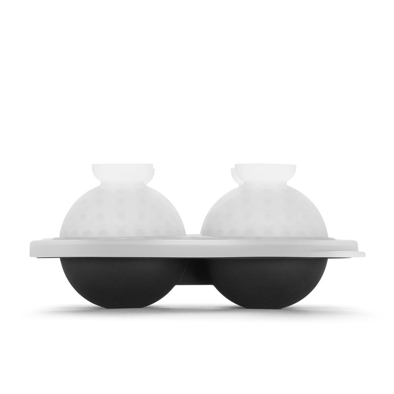 ACOOKEE Novelty Golf Gifts Ball Ice Maker Mold, 2.2" Large Sphere Round Ice Cube Mold for Cocktails, Whiskey, Bourbon Chilling, 4 Hole Fun Shapes Big Silicone Circle Ice Cube Trays - Image 4