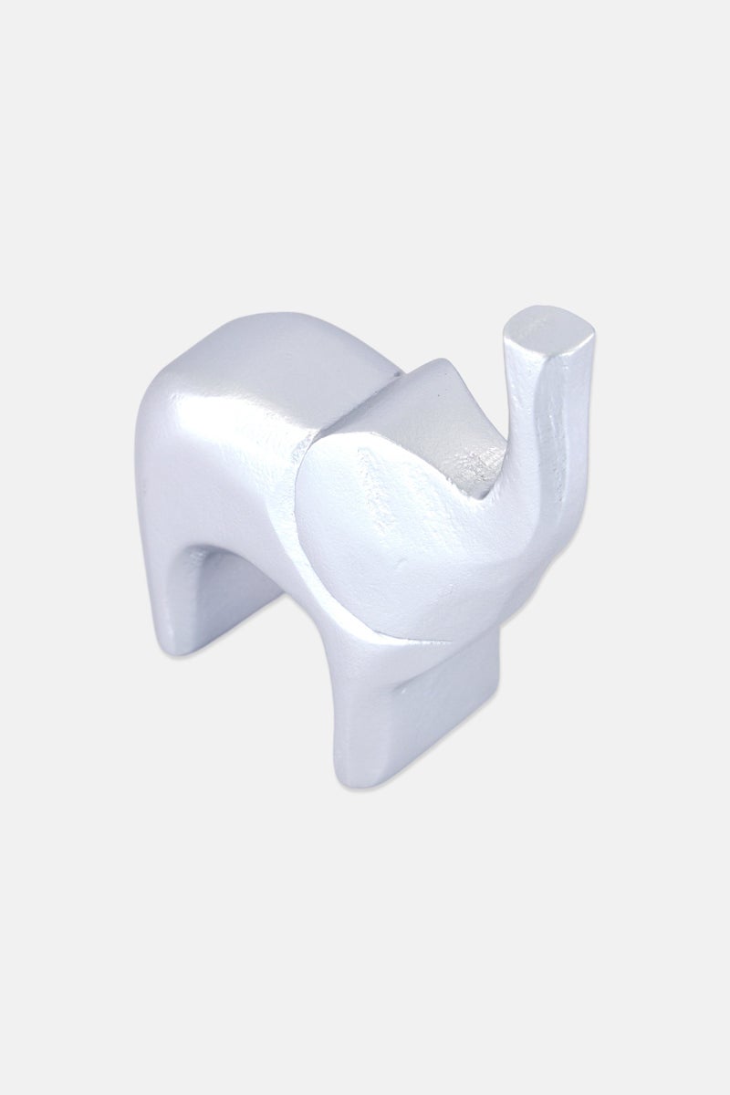 Muy Mucho Decorative Elephant, Silver - Image 2