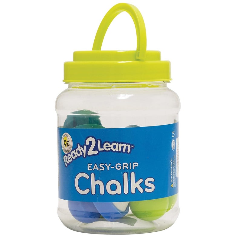 READY 2 LEARN Easy Grip Chalk | Non Toxic | Six Colors | 18m+ | Toddler Sidewalk Chalk | Easy to Hold | Refills Available - Image 4