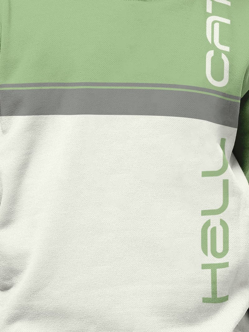 HELLCAT Boys Regular Fit Fullsleeve Hooded Neck Cotton Blend Sweatshirt with Rib - Pack of 1 - Light Green_7-8 Years - Image 5