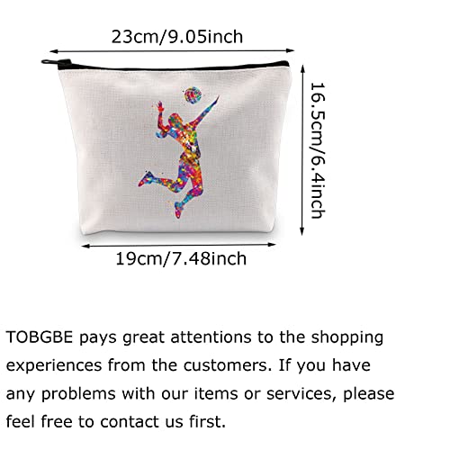 TOBGBE Volleyball Lover Gift Makeup Bag for Seasonal Fans - Image 5