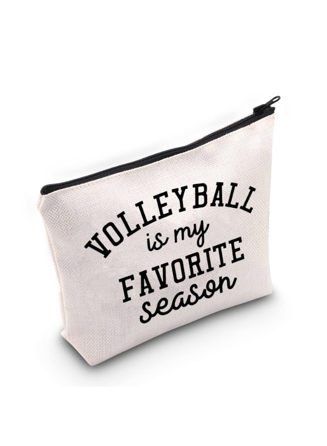 TOBGBE Volleyball Lover Gift Makeup Bag for Seasonal Fans - Image 3
