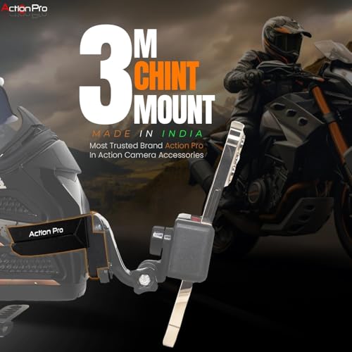 Action Pro Helmet Chin Mount Strap, Compatible with Smartphones & GoPro Hero 13/12/11/10/9/8/7/6/5, DJI Osmo, Insta360, SJCAM & Other Action Cameras (Pack of 2) - Image 4