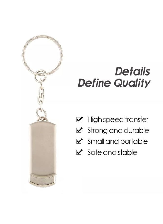 BURAQ Metal Series Mini USB 2.0 Flash Disk with Keychain (2GB)  - Image 3