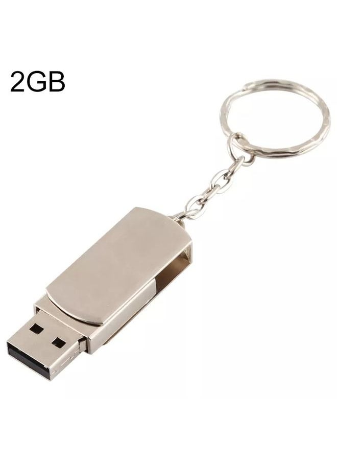 BURAQ Metal Series Mini USB 2.0 Flash Disk with Keychain (2GB)  - Image 1