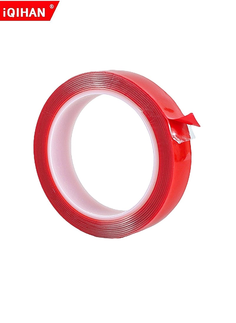 iQIHAN Clear Mounting Tape - Acrylic Adhesive Double Sided Adhesive Foam Tape 3m X 3mm, 10 Roll, Weatherproof Heavy Duty Glue, Heat Resistant Perfect for LED Light Strip Aluminum Channel  - Image 3