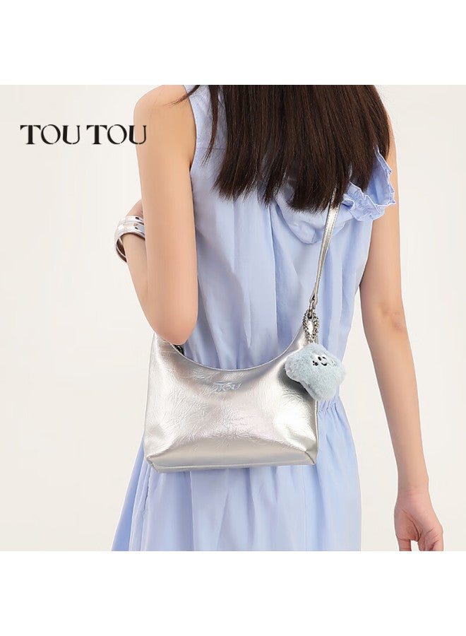Toutou Niche Design Underarm Bag, Versatile And Fashionable Clay Crossbody Bag, Shoulder Underarm Bag, Commuter Birthday Gift For Girlfriend