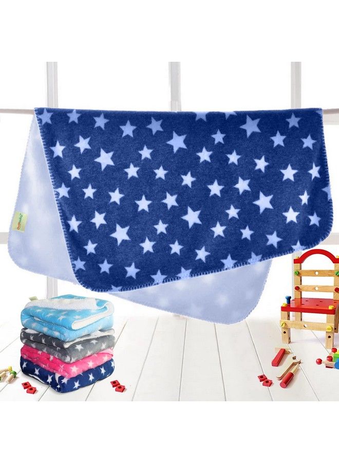 OYO BABY بطانية أطفال غلاف عبوة من 1 (أزرق داكن) ؛ منشفة للأولاد والبنات ؛ لفافة لجميع الفصول للأطفال من 0 إلى 12 شهرًا ؛ هدايا للأطفال ؛ كيس نوم ناعم من الفلانيل ؛ هدايا رائعة - Image 4