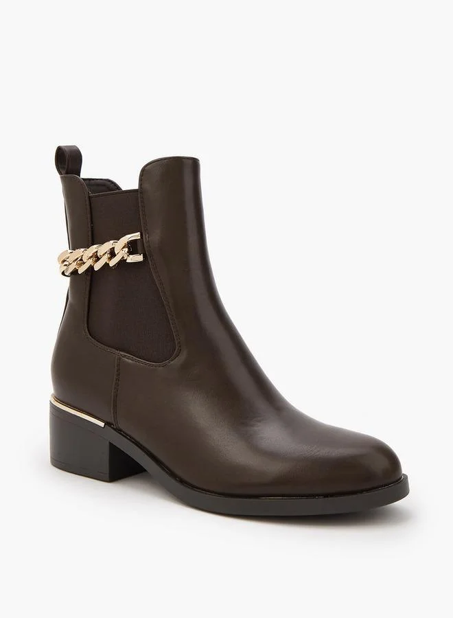 فلورا بيلا من شو إكسبرس بوت كاحل بكعب عريض نسائي