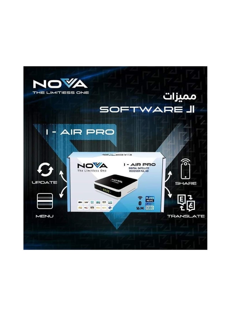 NOVA I-Air Pro Hd Mini Receiver i-air pro Black  - Image 1