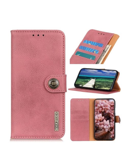 Case Cover For For Nokia G11 / G21 KHAZNEH Cowhide Texture Horizontal Flip Leather Phone Case(Pink)