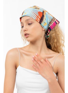 Saria Moda Saria Fashion Multicolored Patterned Scarf Bandana  - Image 2
