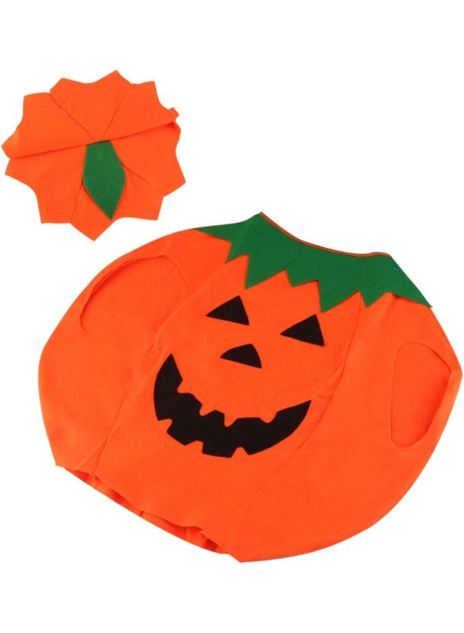 klarako Halloween Pumpkin Costume Funny Pumpkin Party Costume Clothes Pumpkin Fancy Dress Up for Halloween Cosplay Party Supplies  - Image 1